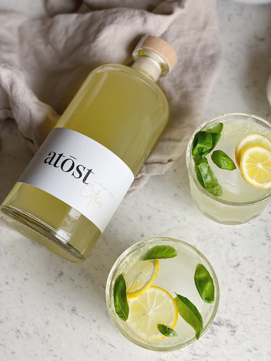 Meyer Lemon & Basil Citrus Spritz